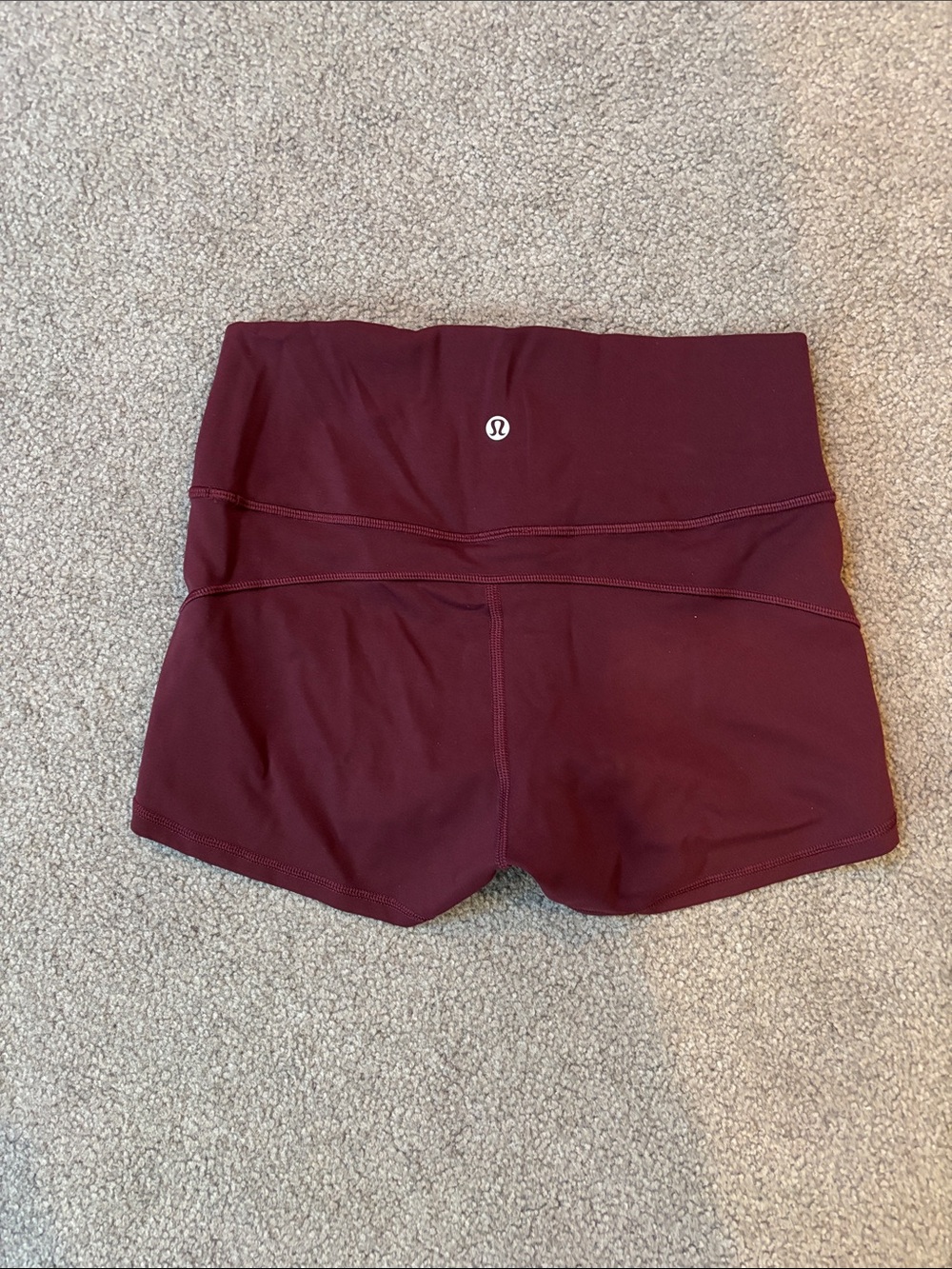 lululemon athletica Maroon Athletic Shorts
